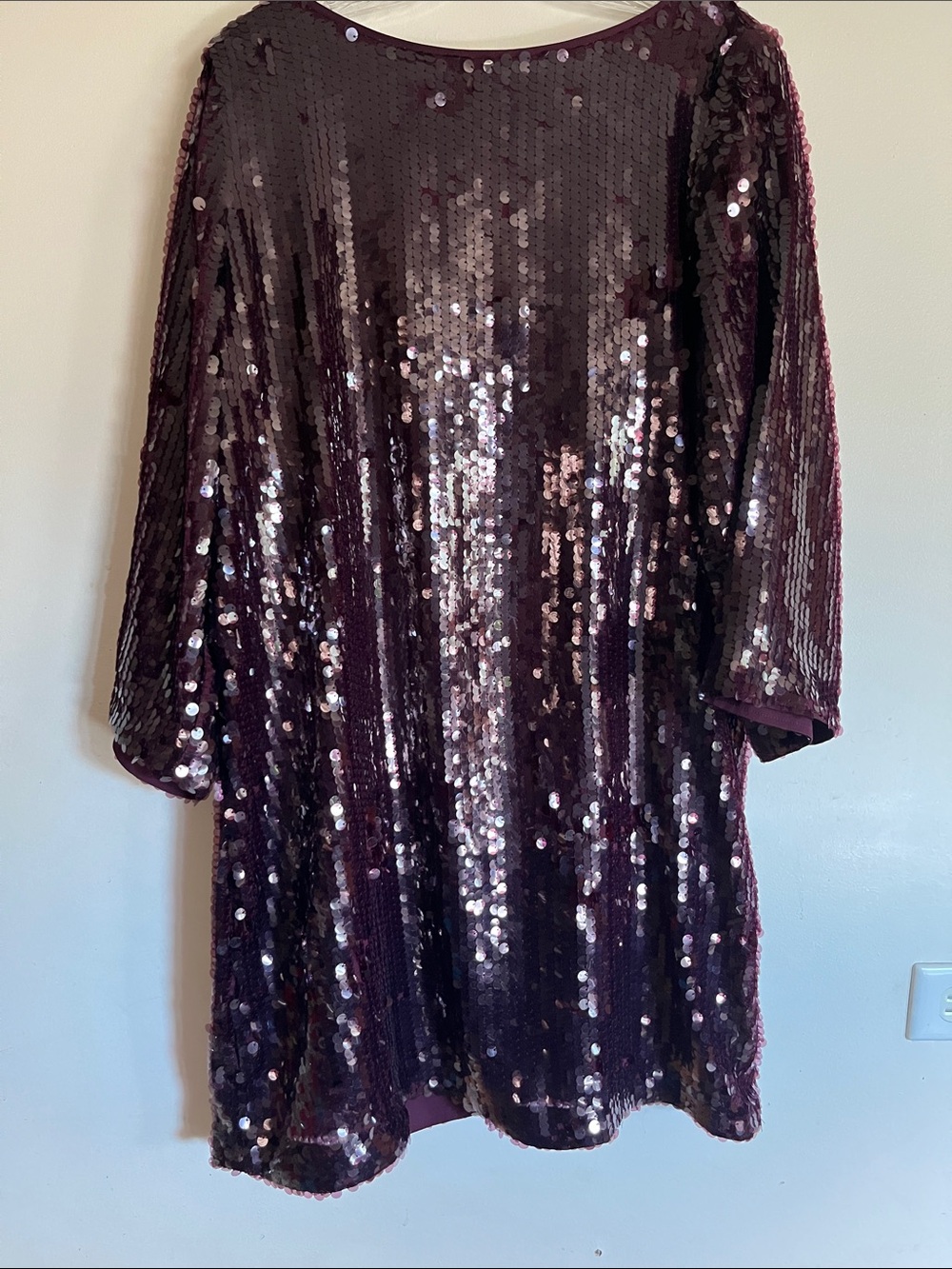 Banana Republic Plum Sequin Mini Dress